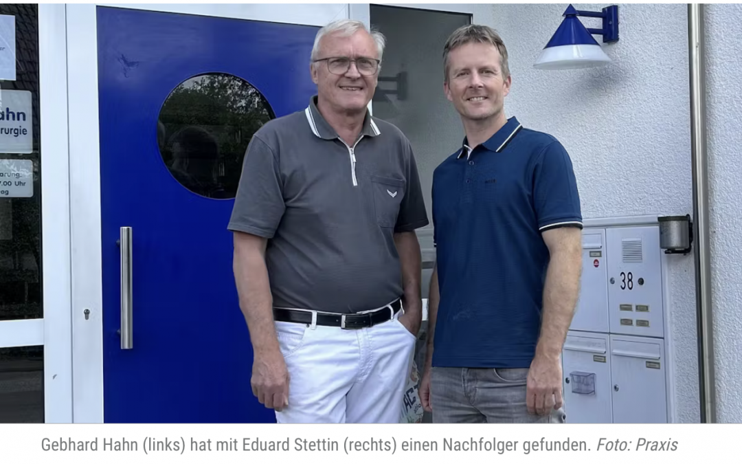 Praxisübernahme von Dr. med. Eduard Stettin